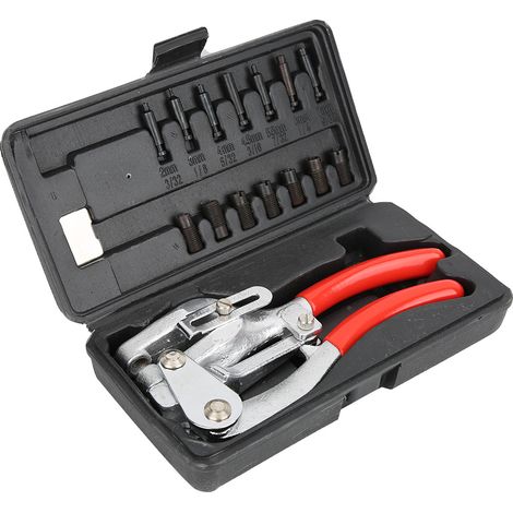 Kit de perforation électrique portatif, pince à perforer en acier inoxydable, fer et plastique (1/5)