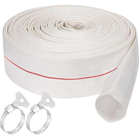 Manguera Plana Ø 1 1/4 (32mm) Mangueras Planas 10M Manguera de Evacuación para Bomba de Agua Sumergible o Bomba Aguas Sucias (32mm, 10) (1/5)
