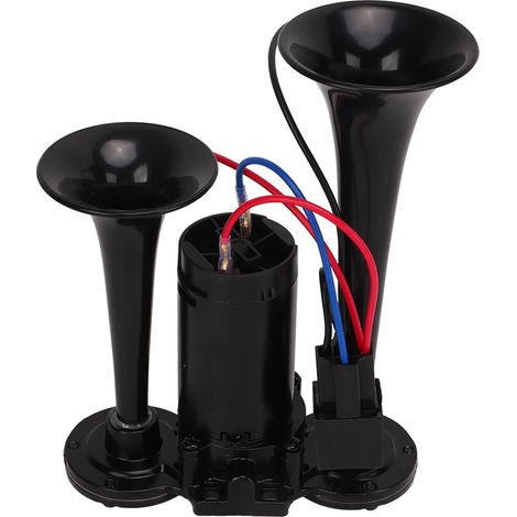 Kit klaxon aérien double trompette 130dB 12V DC pour camion voiture train yacht bateau (1/5)