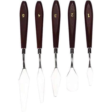 5Pcs Oil Painting Knife, Oil Acrylic Painting Tools for Color Mixing-- (1/5)