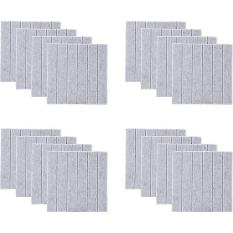 Lot de 12 panneaux insonorisants, isolants phoniques et anti-écho, pour la décoration murale et le traitement acoustique (JN). (1/5)