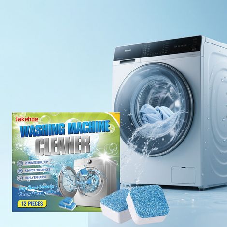 Washing machine drum cleaning sheets remove impurities and residual odors, providing a clean feeling -- 12 sheets (1/5)