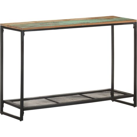 vidaXL Tavolo Consolle 110x35x75 cm in Legno Massello di Recupero (1/5)
