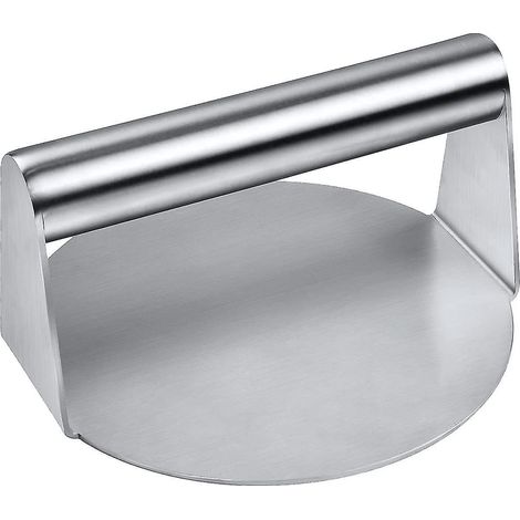 Presse à hamburgers en acier inoxydable, presse à hamburgers ronde, kit d'accessoires de plaque de cuisson professionnel compatible avec les grils à plancha, machine à hamburgers et (1/5)