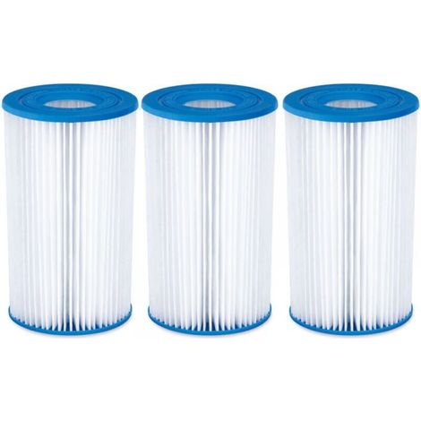 Juego de 3 cartuchos de filtro para aire acondicionado de piscina, varios accesorios para bombas de agua con filtro, cartuchos de filtro de circulación (1/4)
