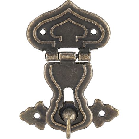 Coffret en bois avec 10 fermoirs loquets rétro bronze pour boîte à bijoux, serrures de tiroir, charnières de coffret, style vintage, pack de 10 (1/5)