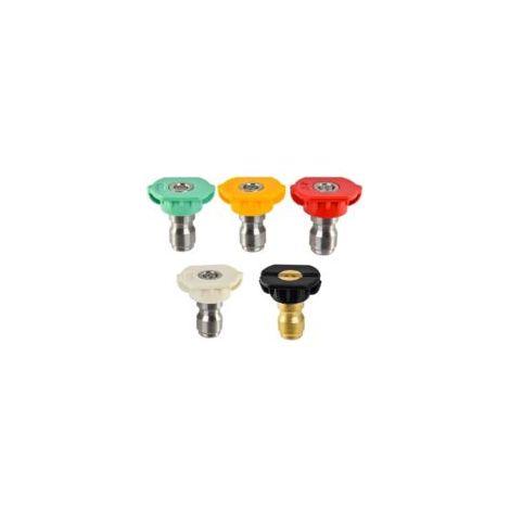 Sprühdüsen für Hochdruckreiniger, 1/4"-Schnellanschluss, Mehrwinkel-Hochdruckreinigerteile - Crezuo