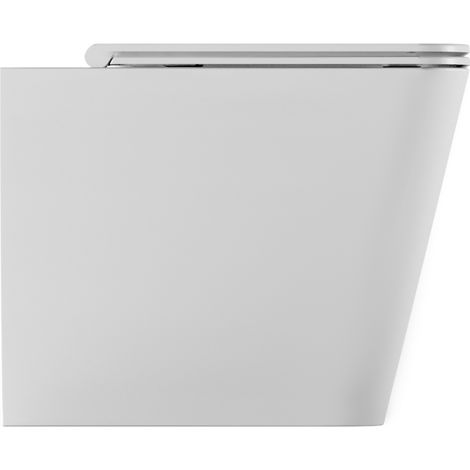WC Alice Hide Square Filomuro Senza Brida 55x35 bianco