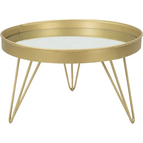 Svuota Tasche Glam Oro/Mirror Ø31x18 cm in Ferro e Specchio Oro (1/5)