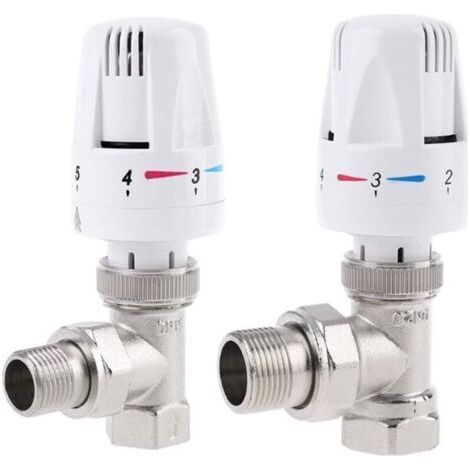 Thermostatic Radiator Valve Floor Heating Temperature Control Thermostat Valve 1pcs (Size : DN15) (1/4)