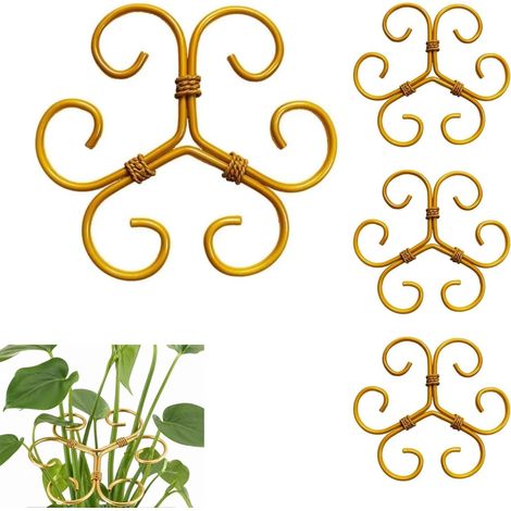 Stängelstütze – 4er-Set, blattförmige Stabilisatoren, vertikale Stütze für Kletterpflanzen, Ranken und Monstera (1/4)