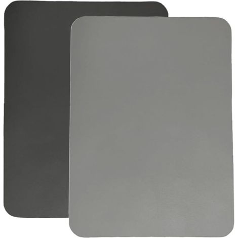 Set aus 2 Abtropfmatten, 40 x 30 cm, super saugfähig, für Küchen, Cafés und Bars, in Dunkelgrau und Hellgrau.
