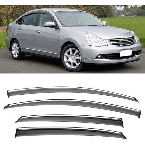 4 Seitenfenster-Sonnenschutzblenden, Regen- und Windabweiser für Nissan Sylphy 12-15 (getönt) (1/5)