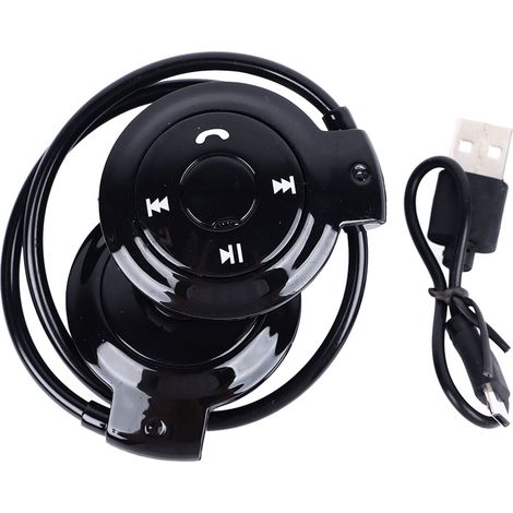 Casque Audio Bluetooth Sport Noir avec Son HiFi Clair et Design Pliable pour Course et Fitness (1/5)