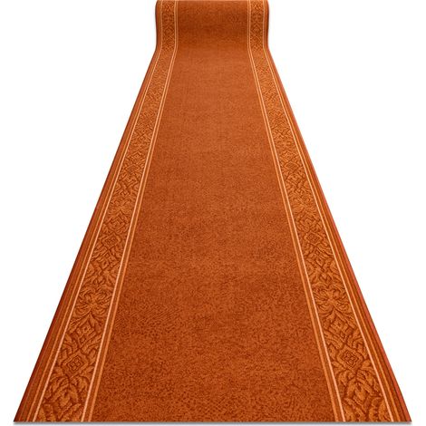 Läufer Antirutsch ST.TROPEZ Rahmen rutschfest rot 67cm orange 67x950 cm