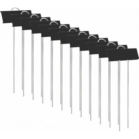 12 Pack Plant Labels, Plant Label Markers, Durable, Rustproof Metal Garden Labels, Markers for Vegetable Garden, Flowers, Vegetable Seeds, Nursery (Black) YMYNY