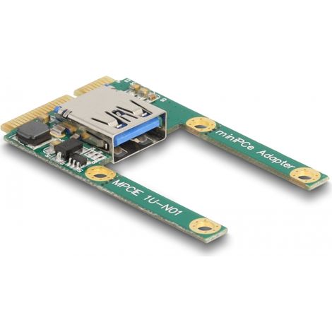 Delock Mini PCIe I/O 1 x USB 2.0 Tipo-A hembra full size / half size