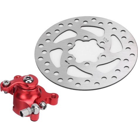 Roter Bremssattel mit 120-mm-Bremsscheibe für MBX10/MBX11 47/49 Ket Hinterradmotorrad, Motorradzubehör für einen zuverlässigen Ersatz (1/5)