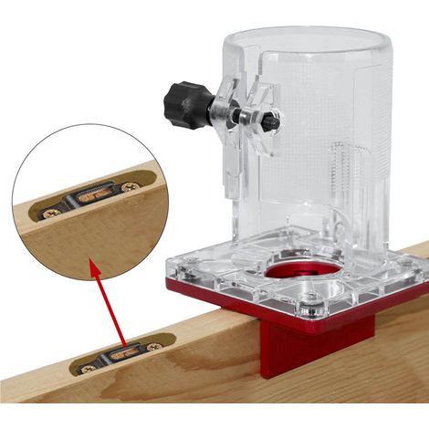 Support de rainurage pour machine à affleurer le bois, connecteur 2 en 1, positionneur de rainurage (1/5)