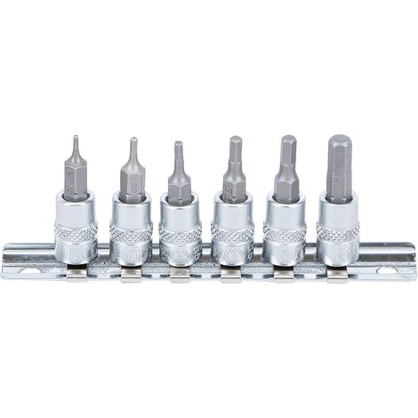 BGS inserti bit 1/4 pollici, interno, esagonale, 1,5 – 6 mm, 1 pezzo, 5151 (1/3)