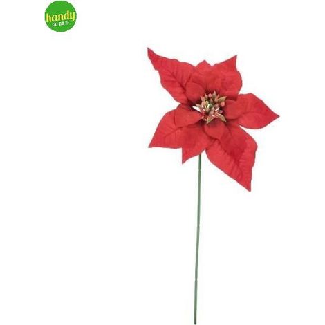 Pick Bizzotto Poinsettia Titian Rosso H 48cm