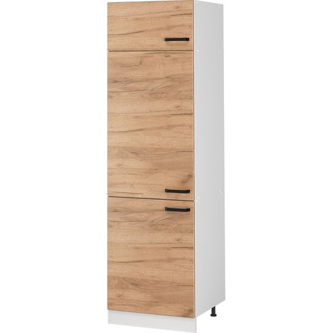 Vorratsschrank R-Line, Goldkraft Eiche/Weiß, 60 cm, Vicco (1/5)