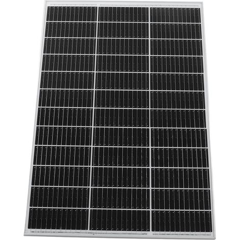 Panneau Solaire Camping-Car 100W 18V Monocristallin IP67 Étanche Rendement Élevé Régulateur de Charge pour Moto Bateau Tracteur (1/5)