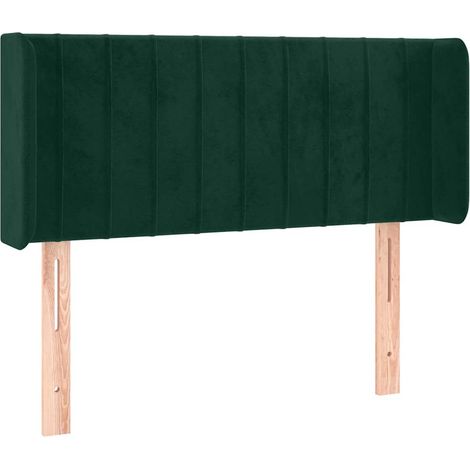 Maison Exclusive - Testiera ad Orecchio Verde Scuro 103x16x78/88 cm in Velluto (1/5)