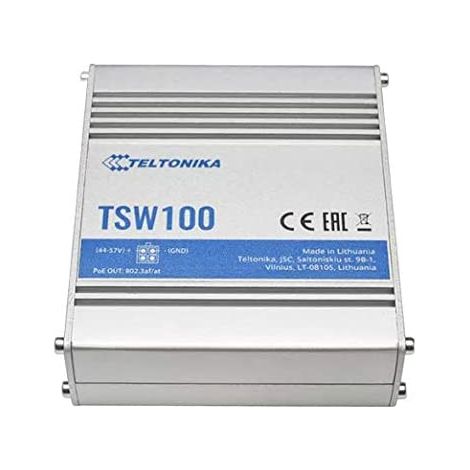 Switch PoE Teltonika Tsw100, 5x Rj45 1000mb/s, 4x Poe, 60W (1/3)