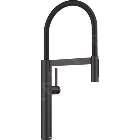 Blanco Culina S - Mitigeur d'évier avec bras flexible et douchette, noir mat 527464 (1/2)