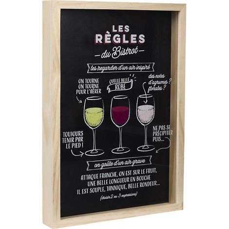 Cadre Collecteur de Bouchon "Bistrot" 46cm Noir (1/5)
