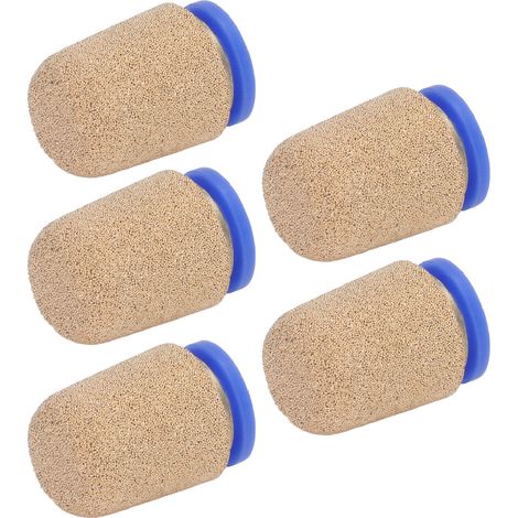 Lot de 5 silencieux d'échappement pneumatiques en laiton, résistants aux chocs et offrant une réduction de bruit efficace de 30 dB. (1/5)