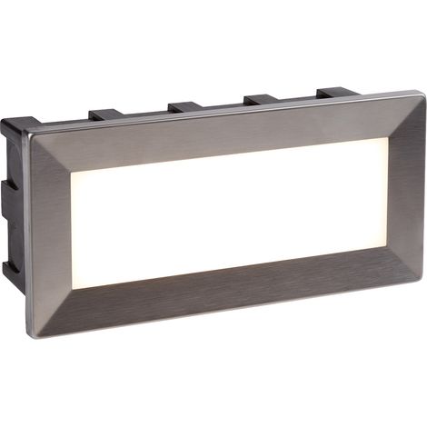 Faretto LED da incasso lampada luce acciaio inox nero illuminazione terrazza esterna (1/2)