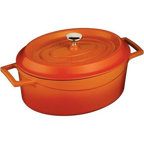 Cocotte en fonte ovale dim. 25x31cm - 7060ml - Finedine