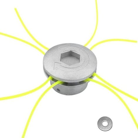 Aluminum head, universal 4-line head, aluminum brush cutter head, lawnmower head (1/5)