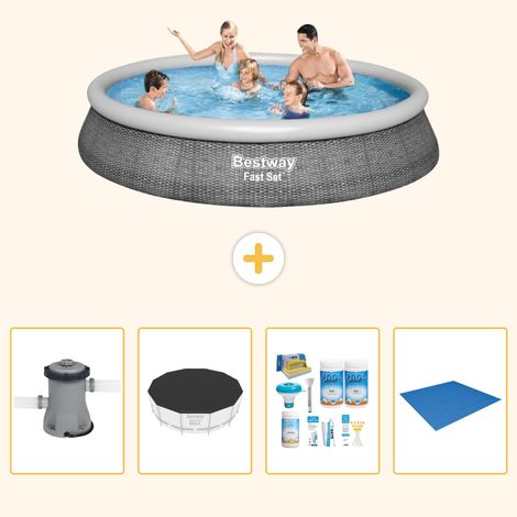 Bestway Bestway Fast Set Ronde - 396x84 cm - 5-pièces S251 (1/5)