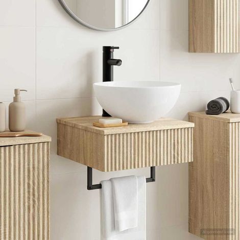 Lavabo de Lavado Montado en la Pared Roble