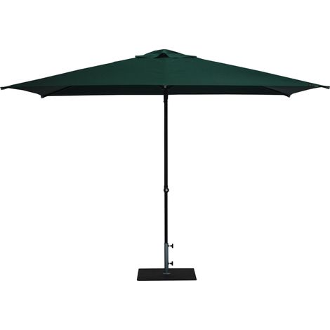 Ombrellone da Giardino 3x2 m Palo Ø38 mm in Alluminio Tessuto Poliestere Trend Verde (1/5)