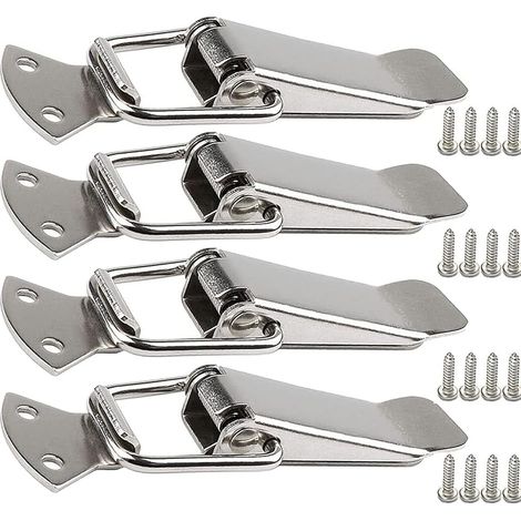 Fermoir de tension en acier inoxydable avec vis, fermoir à levier de 56 mm, loquet à ressort à bascule, clip de serrage, fermeture de boîte, capuchon de verrouillage pour boîte à outils