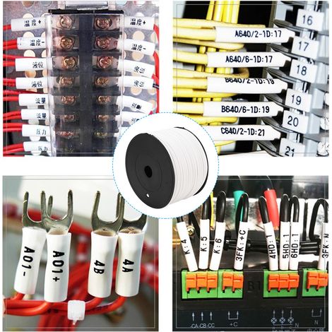 Perforiertes Schutzrohr mit pflaumenblütenförmiger Nummerierung für elektrischen Schutz und Befestigung, 1,5 mm² Φ3 mm, ca. 70 m. (1/5)