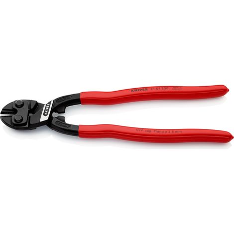 KNIPEX 71 01 250 CoBolt® XL Tronchese a doppia leva rivestiti in resina sintetica atramentata nera 250 mm
