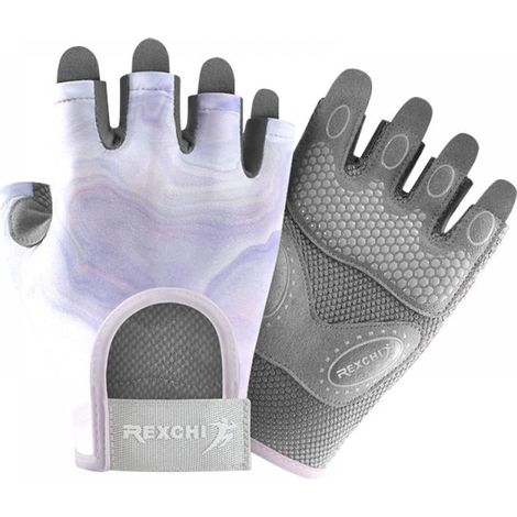 Gants De Sport - Protection Des Paumes Pour Musculation Et Entraînement - Tailles S M L - Matière Nylon Polyester Microfibre Silicone - Noir (1/5)