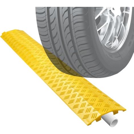 Rampes de protection pour câbles PVC – Rampe de plancher pour câble d'extension – Pour bureau, garage, jardin, hôtel et voie piétonne (1/4)