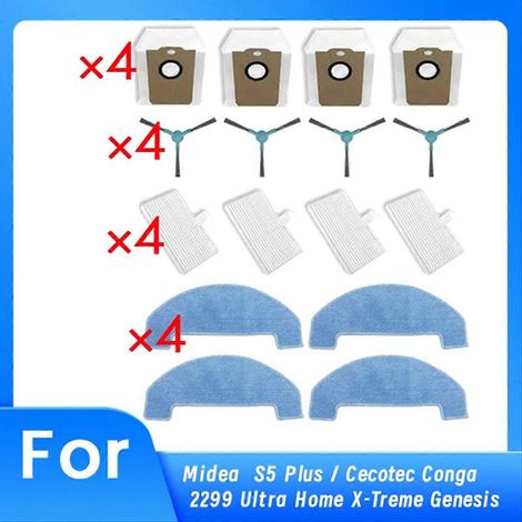 Accesorios para aspiradoras Midea S5 Plus / Cecotec Conga 2299 Ultra Home X-Treme Genesis Ultra D（）