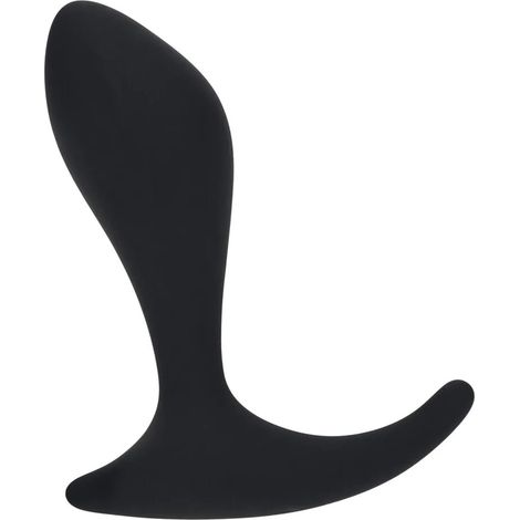 Silikon-Prostatamassagegerät mit einzelner Wellenform – Schwarz (1/5)