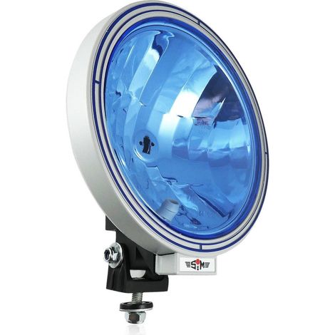 23 cm - Halogen-Scheinwerfer / Nebelscheinwerfer - gerichtetes Licht - blaues Glas - 12/24 V