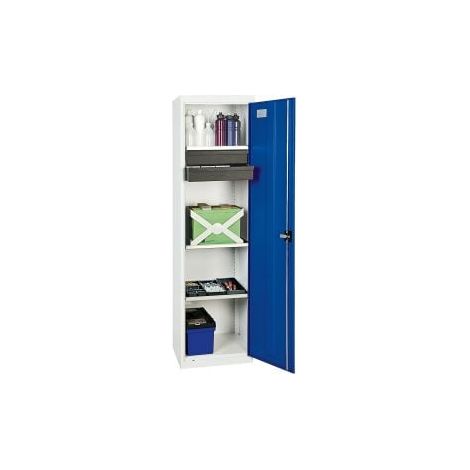 Stumpf Armoire à outils et matériel série 3000 gris clair / bleu gentiane + 2 tiroirs 100 mm + 3 tablettes coulissantes - 3005174