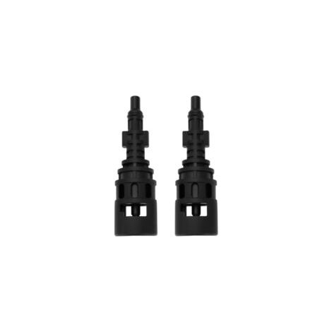 2 Pcs Pressure Washer Conversion Adapter Coupling Connector Compatible with Karcher Compatible with Lavor Parkside 124 X 24.5 Mm Black