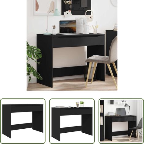 Schreibtisch Schwarz - Schreibtisch Schwarz 100 x 50 x 78 cm Holzwerkstoff (1/5)