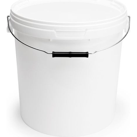 Garronda Seau avec Couvercle 20 L pour Le Stockage de Produits Alimentaires et Chimiques 1 Pièce Blanc GD-0071 (1/4)